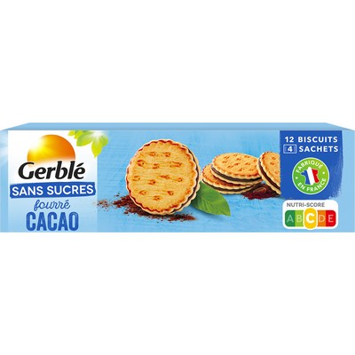 Biscuits fourr{ cacao ss sucre 185g