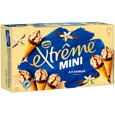 Cone mini vanille x8 312g