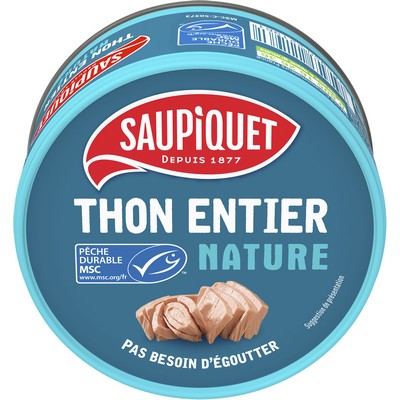 Thon entier nature MSC 140g