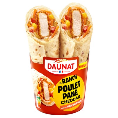 Wrap ranch poulet pane cheddar 180g