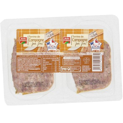 Terrine de camp pur porc 2x50g