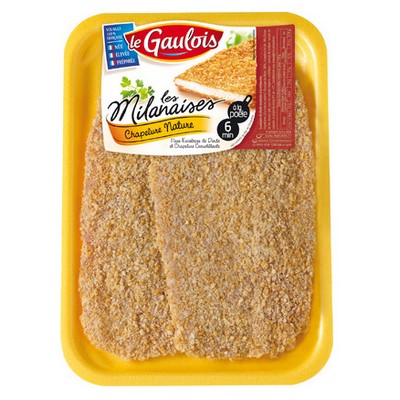 Escalope dinde milanaise x2 p.variable