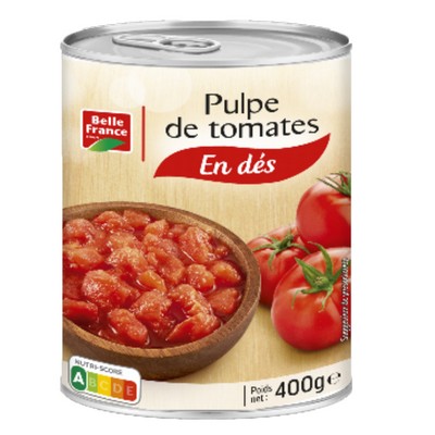 Tomate pelee concasse 1/2