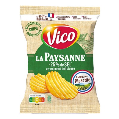 Chips paysanne -25% sel 120g