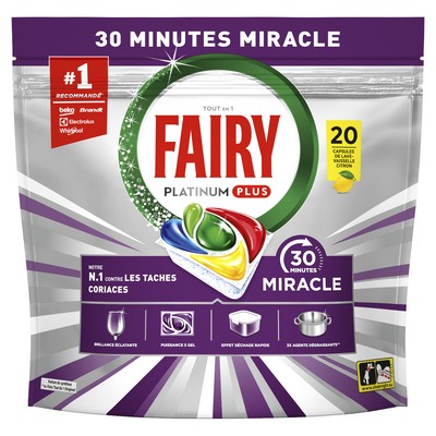 Capsules lave vaisselle miracle citron x20