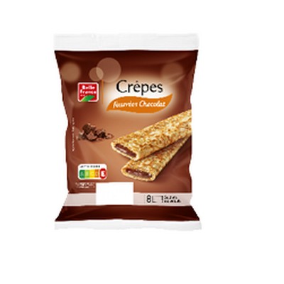 Crepe fourree chocolat x8 256g