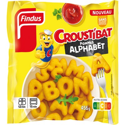 Croustibat pommes alphabet 456g