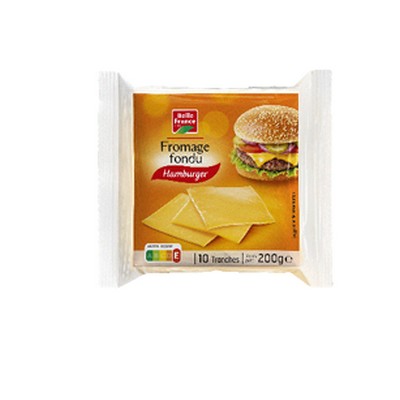 Fromage fondu hamburger x10 200g